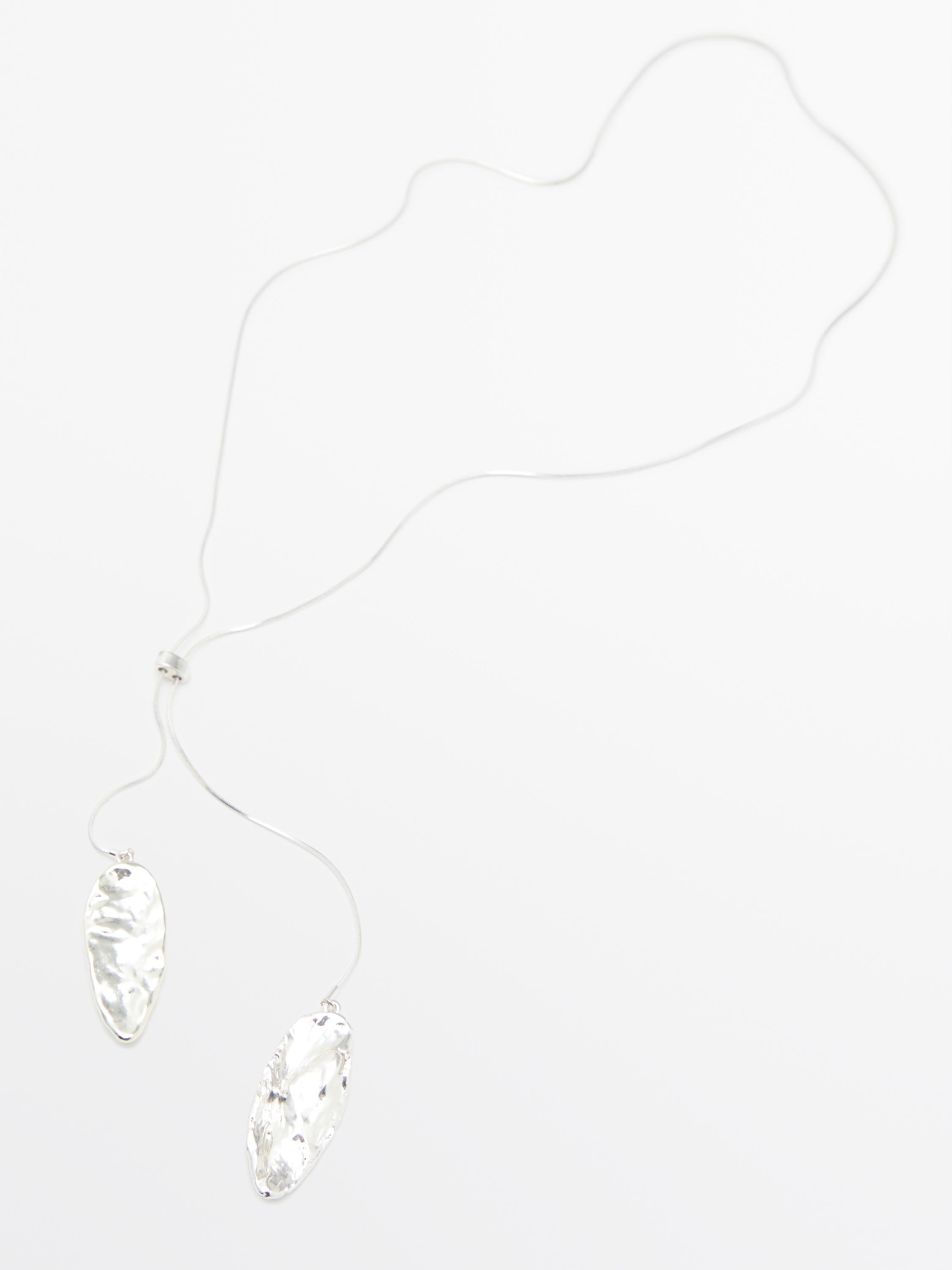 Collier pièces texturées réglable